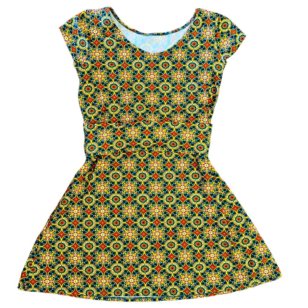 𝅺Blue Platypus Cotton Mini Dress Size Small